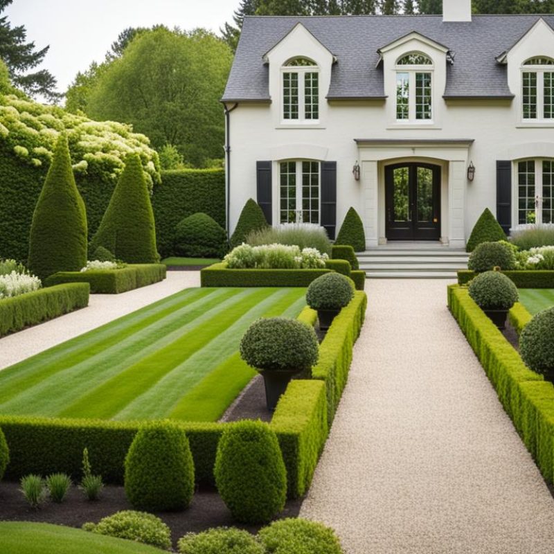 French Formal Garden Landscape
